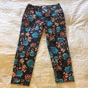 Cropped Floral Pants